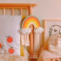 PFV116816 *디아코니아* 무지개 마크라메 만들기 diy 키트 가랜드 월행잉, 무지개마크라메(오렌지)