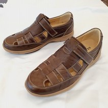 엘칸토 엘칸토 천연가죽 찍찍이 남성 오픈형 샌들 LCMO01U125_85