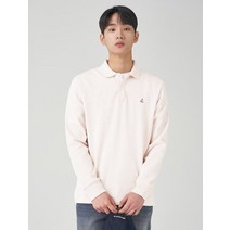 BEAN POLE 수피마 코튼 피케 티셔츠 아이보리
