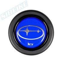 범용 자동차 스타일링 경적 버튼 브랜드 로고 레이싱 스티어링 휠, [02] For SUB