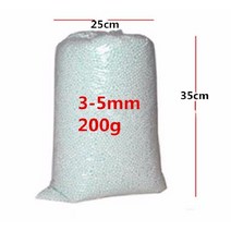 빈백의자 소파 베개 필러 구슬 충전재 스티로폼 공, 3 ~ 5mm 200g