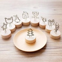 홀더 꽂이 사진 거치대 인스타감성 원목 명함 메모, 우든클립트리