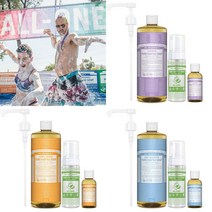 닥터브로너스 퓨어 캐스틸 솝 클렌저 950ml + 대용량 전용거품용기 바디워시, 950ml+60ml+전용거품용기, 시트러스 오렌지