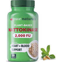 유브 낫토키나제 2000FU 100mg 60정 나토키나아제 효소 무설탕 나토키나제 Natt, 1병