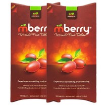 엠베리 미라클 베리 10정 2팩 mberry Miracle Fruit Tablets 10-Count (Pack of 2)