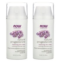 Now Foods 나우푸드 황제 호르몬 크림 천연 프로게스테론 라벤더향 85 g, 2개, 85g