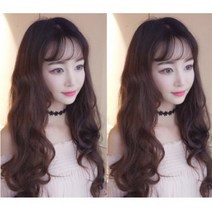 (해외) 웨이브 롱헤어 부분가발 DO1, 레드브라운