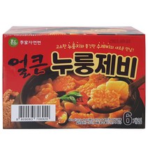 이가자연면 얼큰 누룽제비 수제비, 133.5g, 6개
