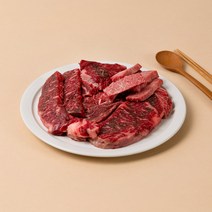 욜케이유 소고기 한우 선물세트 등심 삼각살 앞치마살 새우살 살치살 채끝살 차돌박이 불고기, 프리미엄한판세트