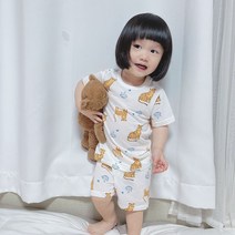 배꼽손 아동용 5부 쿨 쟈가드 아기치타 실내복 상하세트