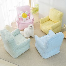 고양이 쇼파 강아지 침대의자 소파 방석, 블루