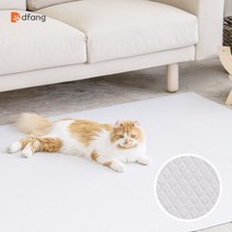 [러그140x180cm] 1장 디팡 고양이 중대형견용 캣플레이매트 미끄럼방지, 시크 그레이