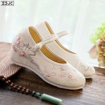 Z3JC 여성 속가보시 5cm 키높이 컴포트 웨지 단화