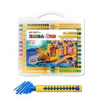 문교 홀더타입 손에 묻지않는 크레용 24색, 유럽