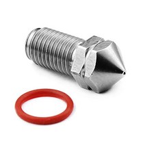 Micro Swiss Brass Plated Wear Resistant Nozzle for Ultimaker 3 UM3 .4mm null, Silver