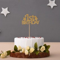 파티해펠트 케이크 토퍼 [1st BIRTHDay], 블루