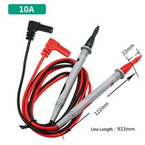 ingbont 20a 1000v multimeter probe test 바늘 핀 디지털 멀티 미터 리드 와이어 펜 케이블 키트 multi meter voltmeter tester, 1000v 10a, 1개