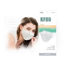 와이엠황사보건용마스크 KF80 대형 화이트 1개입 20매, 20개