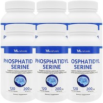 [미국빠른직구] 신제품 마이라이프 내추럴스 포스파티딜세린 200 mg 120정 6병