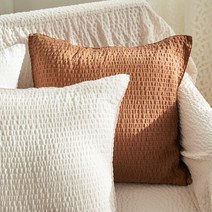 [천삼백케이] [보웰] 피그먼트 워싱리플 스테이 방석 쿠션커버 50x50