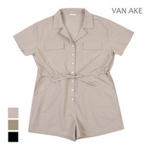 브루노바피 [반에이크] 카라 디자인 반팔 숏 점프수트_VB17JSUD02Z