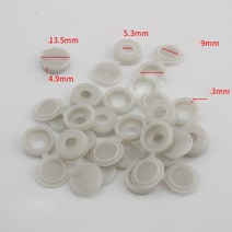 나사못 앙카 볼트 너트 철물 나사 캡 벽 가구 플라스틱 장식 커버 100pcs 접기 스냅 보호 캡 버튼 하드웨어 나사 커버, 협력사, 13mmx5mm, 100개 밝은 회색 9