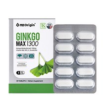 [NZ 오리진] 징코맥스1300 (1 300mgx30정)