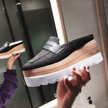 6cm 통굽 스웨이드 뮬슬리퍼 힐 블로퍼 3color