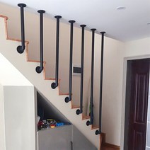 주문제작 난간바 스텐파이프 다락방 복층 가드레일, I형 가드레일스크린 파티션 각 90cm-99cm