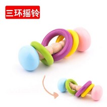 신생아 나무 딸랑이 장난감 나무 딸랑이 작은 나무 딸랑이 도매 아기 장난감 0 12, 1