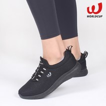 F/W Kaila_001 블랙 여성 글리터 메쉬 슬립온 월드컵운동화