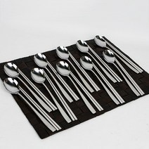 [골든벨금속] 심플 민 수저 10벌 세트(케이스 미포함), 상세 설명 참조, 상세 설명 참조