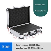 다용도 이동식 공구함 DIY 부품함 정리함 가정용 전문가용 공구박스 휴대용 알루미늄 합금 안전 도구 상자