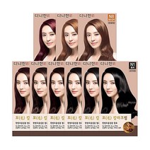 다나한 모 컬러크림 염모제, N6 자연갈색, 1개