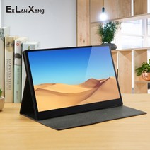 14 인치 1920x1080 IPS FHD LCD 화면 HDMI USB 입력 얇은 게임 디스플레이 휴대용 모니터, 01 Black_04 EU 플매트 카펫 러그