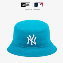 뉴에라 HW 13086313 MLB 워시드 뉴욕 양키스 버킷 햇 블루 쥬얼, 없음