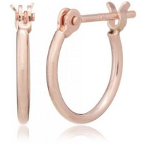 [스텔라 제이] stellar.J K10 핑크 골드 후프 귀걸이 (1mm × 10mm) PG_0382C_-01