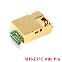 MH-Z19 MH-Z19C MH-Z19E MH-Z19B IR 적외선 CO2 센서 이산화탄소 가스 모듈 모니터 400-5000 0-5000ppm UART PWM, Z19C with Pin