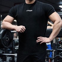 라이브 핏 남자 짐웨어 머슬티 반팔 헬스 트레이닝복