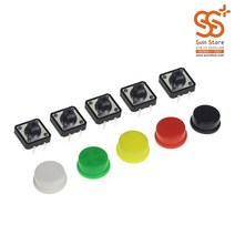 YST-1102T CTT-1102T 4핀 택트푸쉬버튼스위치 캡색상, (4)Red빨강