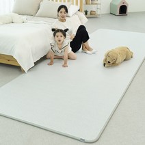 제로벨 말랑 PVC 놀이방매트 슈퍼특대형 140x500cm 15T 아이방 거실 층간소음매트, 말랑 울스트라이프_그레이