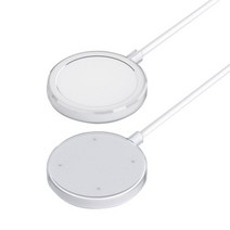 bob 맥세이프 아이폰 무선충전기 전용 투명 TPU케이스, TU_21/투명그린, 1개