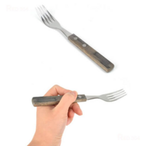 오너클랜 레스토랑 커트러리 나무손잡이 양식기 포크 19.5cm, 단일, 본품