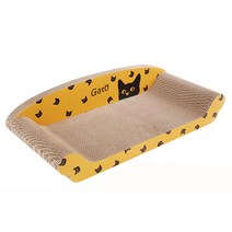 가또 킹소파 고양이 스크래쳐 65cm, 옐로, 10개