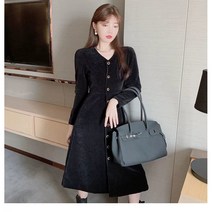 L.ONLINE SHOP여성 가을 긴팔 티셔츠 블라우스 엄마옷 빅사이즈 원피스 하객룩 트위드원피스 쉬폰원피스 뷔스티에원피스