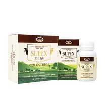 네이쳐스탑 호주 초유 면역글로블린 수펙스 1400mg 350IgG 60정 2통 Colostrum Immunoglobin Supex