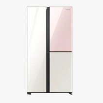 삼성전자 양문형 냉장고 846L 방문설치, 클린 화이트 + 핑크, RS84B50716C