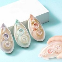 투명 양면 접착제 글루 롤링 풀 테이프 DD-11853, 그린, 1개