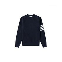 [톰브라운] [THOM BROWNE] 남성 네이비 4-바 래글런 소매 스웻 스웨트셔츠(MJ