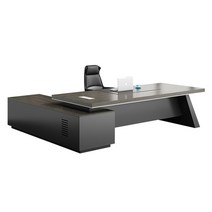 고급 중역책상 중역 간부 이사 사장실 책상 의자 세트, 2.6M 보스 데스크